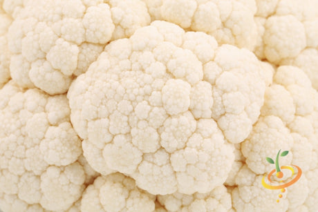 White Snowball cauliflower seeds from SeedsNow, showing small seed packets with colorful branding and cauliflower illustrations.